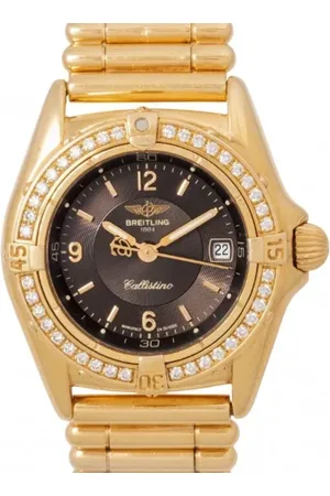 Breitling Pre-owned Femme, Pre-owned, Noir, Taille: ONE Size Pre-owned Acier inoxydable montres