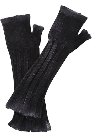 AVANT TOI Femme, Accessoires, Noir, Taille: ONE Size Gants Noirs en Laine et Cachemire Fabriqués en Italie