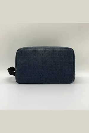 Hermès Femme, Pre-owned, Bleu, Taille: ONE Size Pre-owned Toile pochettes-minaudieres