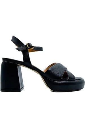 Mjus Femme, Chaussures, Noir, Taille: 36 EU Sandales en Cuir - Style Élégant et Moderne