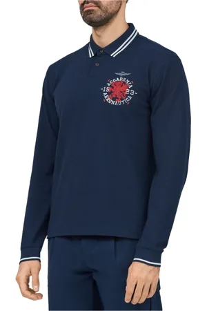 Aeronautica Militare Homme, Tops, Bleu, Taille: S Polo Élégant