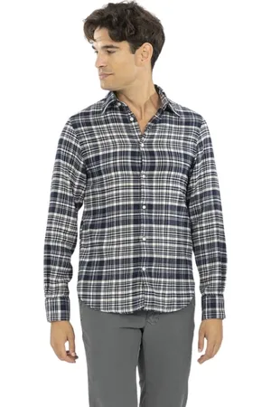 OFFICINE GENERALE Homme, Chemises, Multicolore, Taille: S Chemise à carreaux avec boutonnage