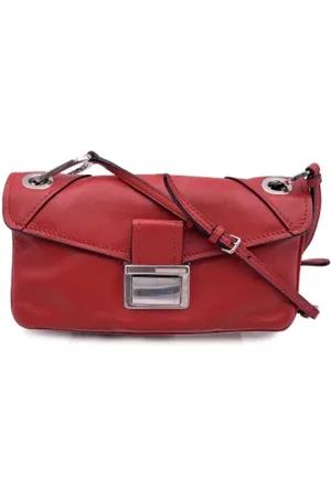 Miu Miu Femme, Pre-owned, Rouge, Taille: ONE Size Pre-owned Cuir sacs-ports-paule