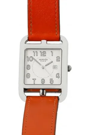 Hermès Femme, Pre-owned, Blanc, Taille: ONE Size Pre-owned Acier inoxydable montres