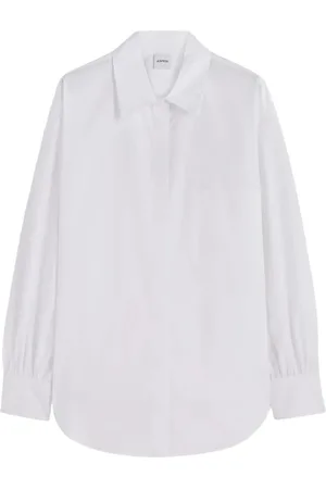 Aspesi Femme, Blouses et Chemises, Blanc, Taille: 34 FR Chemise Classique en Popeline de Coton