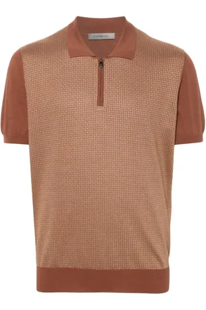 corneliani Homme, Tops, Brun, Taille: XL Polo Casual en Marron