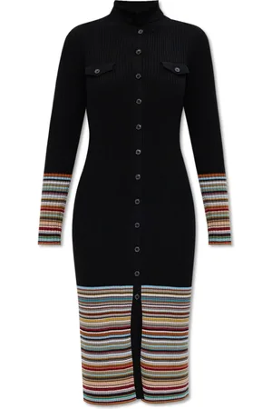 Paul Smith Femme, Robes, Noir, Taille: 36 FR Robe en laine