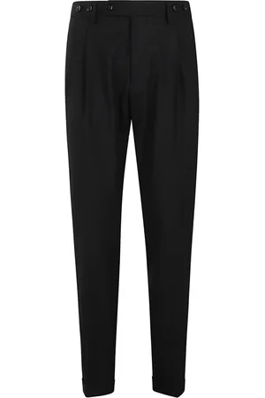 Berwich Homme, Pantalons, Noir, Taille: XS Pantalon Noir, 100% Composition, Bn7000X