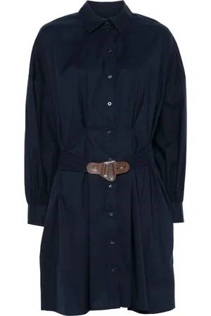 Ralph Lauren Femme, Robes, Bleu, Taille: 36 FR Robe de jour à manches longues Azmera