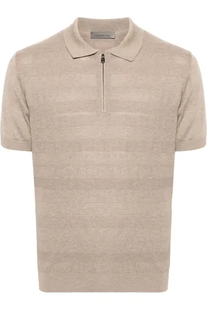 corneliani Homme, Tops, , Taille: XL Polo Décontracté Soie Coton