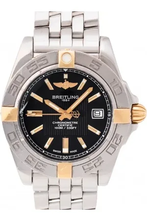 Breitling Pre-owned Femme, Pre-owned, Noir, Taille: ONE Size Pre-owned Acier inoxydable montres