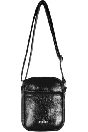 Arte Antwerp Homme, Sacs, Noir, Taille: ONE Size Sac bandoulière brillant noir