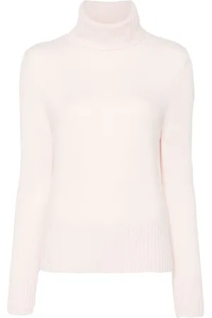 Allude Femme, Pulls, Rose, Taille: 42 FR Pull Rose en Tricot Côtelé