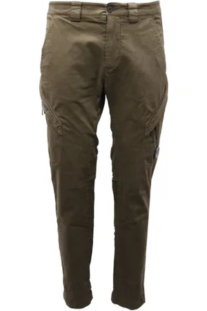 C.P. Company Homme, Pantalons, Vert, Taille: L Pantalon Cargo Vert Coupe Ergonomique