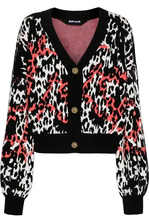 Roberto Cavalli Femme, Pulls, Multicolore, Taille: 36 FR Cardigan Multicolore en Viscose et Polyester