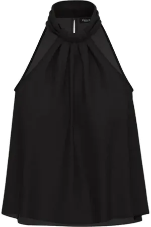 MARELLA Femme, Tops, Noir, Taille: 38 FR Haut Sans Manches Composition 100% Eterno-004
