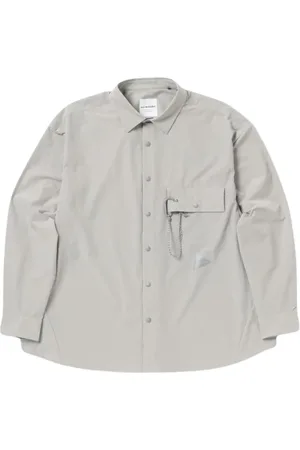 and wander Homme, Vestes, Gris, Taille: M Chemise Légère en Tissu W