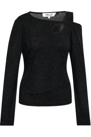 Diane von Furstenberg Femme, Tops, Noir, Taille: 38 FR Top Randall
