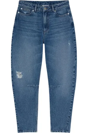 Halfboy Femme, Jeans, Bleu, Taille: W27 Jean Denim Bleu Clair Jambe Banane