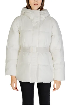 Calvin Klein Femme, Vestes, Blanc, Taille: 40 FR Doudoune Courte Femme Automne/Hiver
