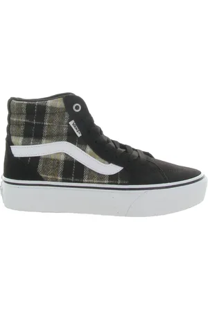 Vans Femme, Chaussures, Noir, Taille: 37 EU Chaussures à Plateforme à Carreaux pour Femmes