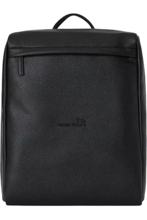 HARMONT&BLAINE Homme, Sacs, Noir, Taille: ONE Size SAC À DOS EN Simili Cuir Noir Martèle Pour Homme