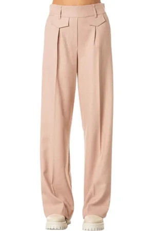 D.EXTERIOR Femme, Pantalons, Rose, Taille: 40 FR Pantalon large fluide - Gloss