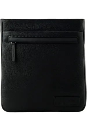 HARMONT&BLAINE Homme, Sacs, Noir, Taille: ONE Size Bandoulière Noire Pour Homme Avec Logo TON SUR TON À L
