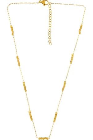 Dansk Copenhagen Femme, Accessoires, Jaune, Taille: ONE Size Collier de perles plaqué or