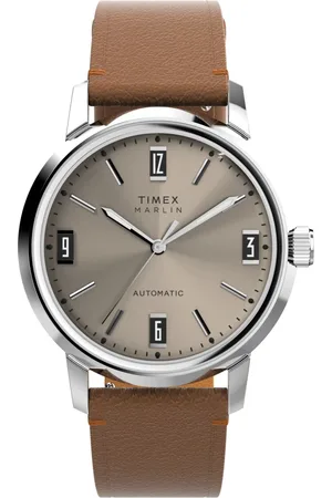 Timex Homme, Accessoires, Gris, Taille: ONE Size Montre pour homme Marlin Automatique