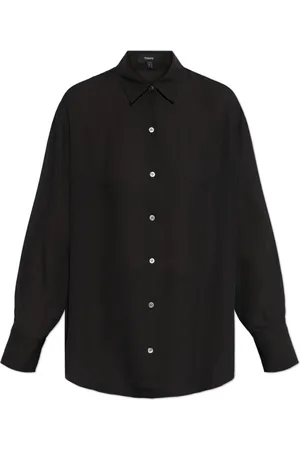 THEORY Femme, Blouses et Chemises, Noir, Taille: 36 FR Chemise