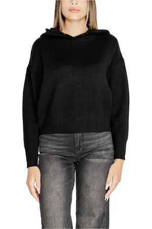 VERO MODA Femme, Sweatshirts et sweats à capuche, Noir, Taille: 38 FR Pull à Capuche Doré