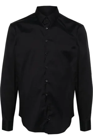 Giorgio Armani Homme, Chemises, Bleu, Taille: M Chemise Élégante à Manches Longues Bleue