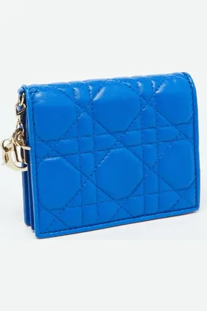 Dior Femme, Pre-owned, Bleu, Taille: ONE Size Pre-owned Cuir petite-maroquinerie