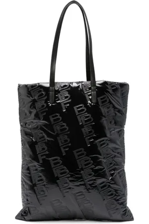 By Far Femme, Sacs, Noir, Taille: ONE Size Sac fourre-tout en cuir gaufré noir