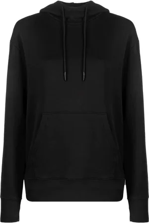 Vince Femme, Sweatshirts et sweats à capuche, Noir, Taille: 38 FR Sweat à capuche Casual en Coton Noir