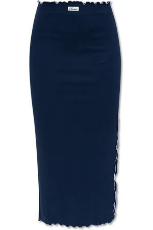 ROTATE Femme, Jupes, Bleu, Taille: 40 FR Jupe Côtelée