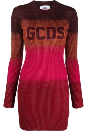 GCDS Femme, Robes, Multicolore, Taille: 36 FR Robe en tricot lurex multicolore