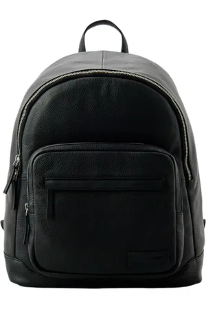 HARMONT&BLAINE Homme, Sacs, Noir, Taille: ONE Size SAC À DOS Homme EN Cuir Noir Avec Logo TON SUR TON