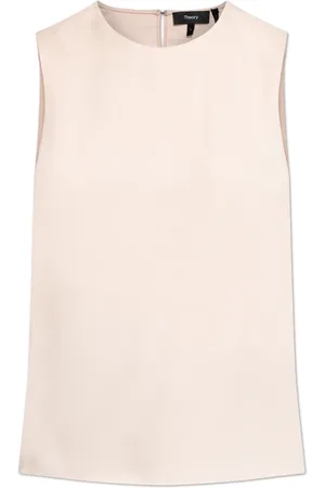THEORY Femme, Tops, Rose, Taille: 38 FR Haut sans manches en soie