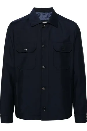 corneliani Homme, Vestes, Bleu, Taille: XL Veste Décontractée en Laine Bleue