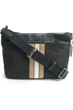 Coach Femme, Pre-owned, Noir, Taille: ONE Size Pre-owned Toile sacs-bandouliere