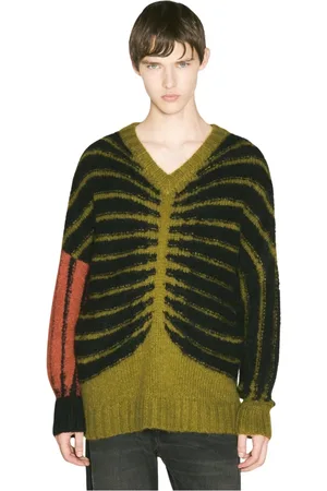 Kennel & Schmenger Homme, Pulls, Vert, Taille: M Pull en laine à blocs de couleur