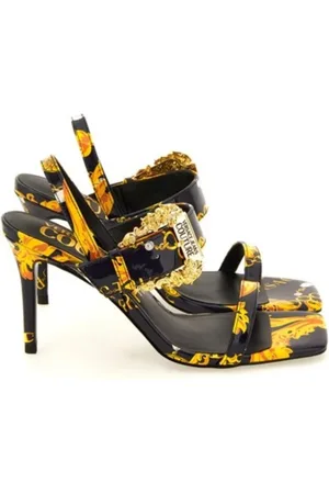 VERSACE Femme, Chaussures, Noir, Taille: 35 EU Sandales