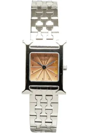Hermès Femme, Pre-owned, Rose, Taille: ONE Size Pre-owned Acier inoxydable montres