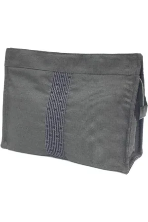 Hermès Femme, Pre-owned, Gris, Taille: ONE Size Pre-owned Tissu pochettes-minaudieres