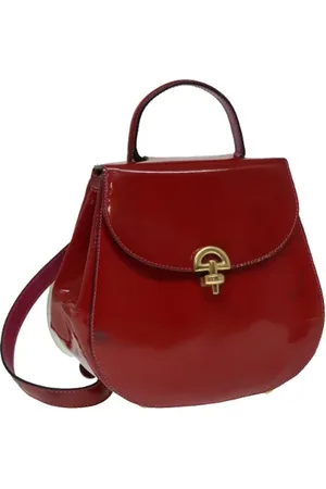 Céline Femme, Pre-owned, Rouge, Taille: ONE Size Pre-owned Cuir sacs-dos
