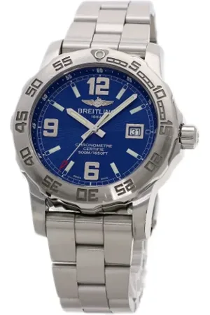 Breitling Pre-owned Femme, Pre-owned, Bleu, Taille: ONE Size Pre-owned Verre montres