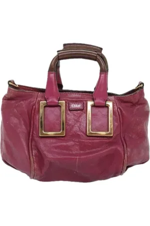 Chloé Femme, Pre-owned, Rose, Taille: ONE Size Pre-owned Cuir sacs-main