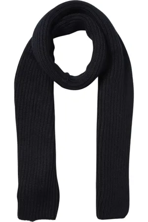 Dondup Homme, Accessoires, Noir, Taille: ONE Size Écharpe en laine avec logo